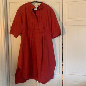 SportMax Shirt Dress - Red, Size 12-14